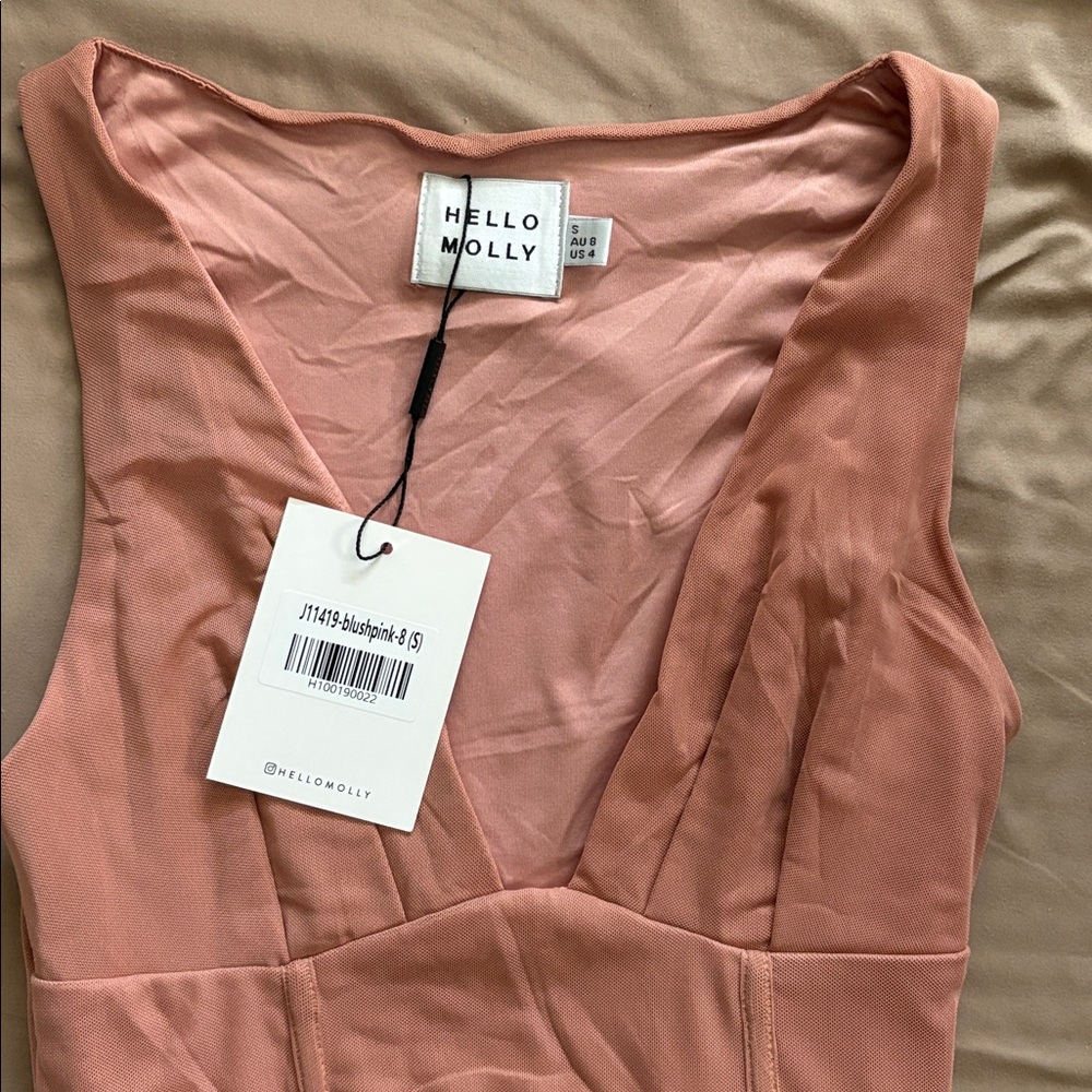 Hello Molly Asymmetrical Light Pink Dress - Picture 5 of 9